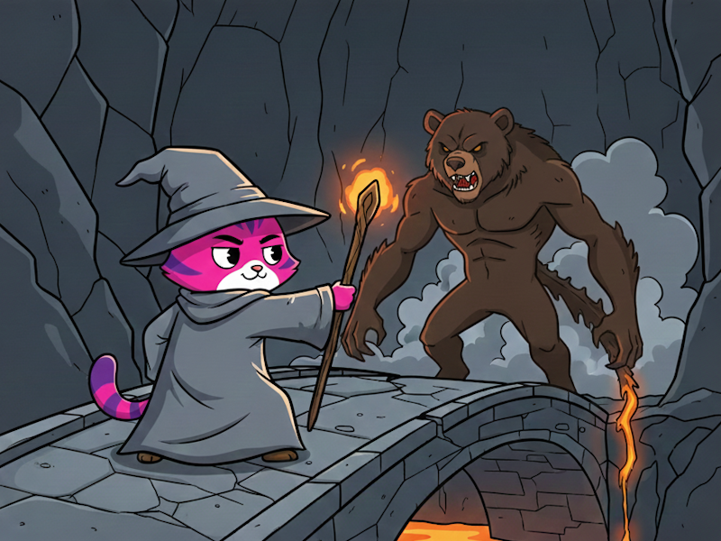 Sanaka wizard bear fight