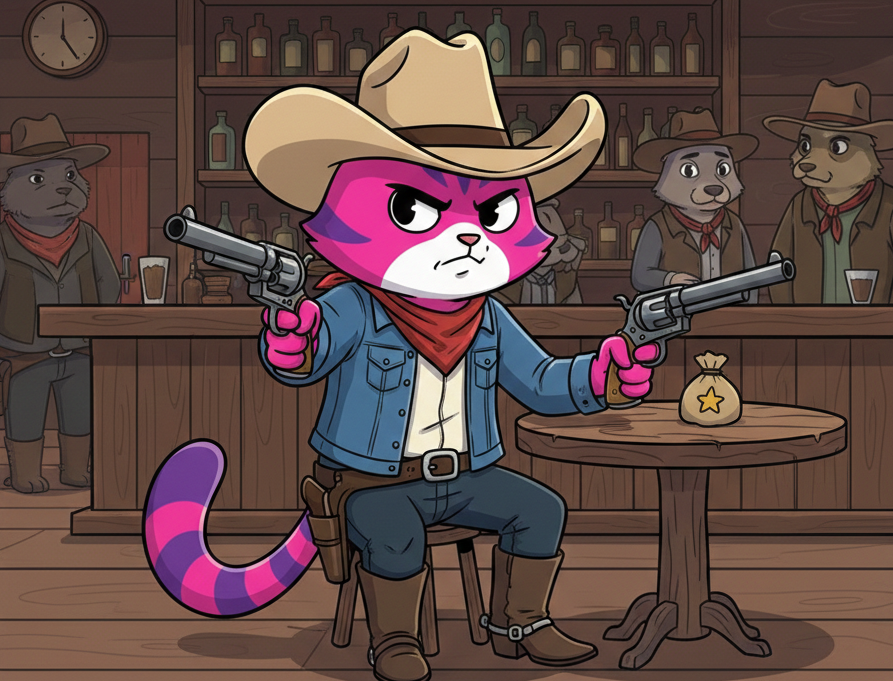 Sanaka cowboy in saloon